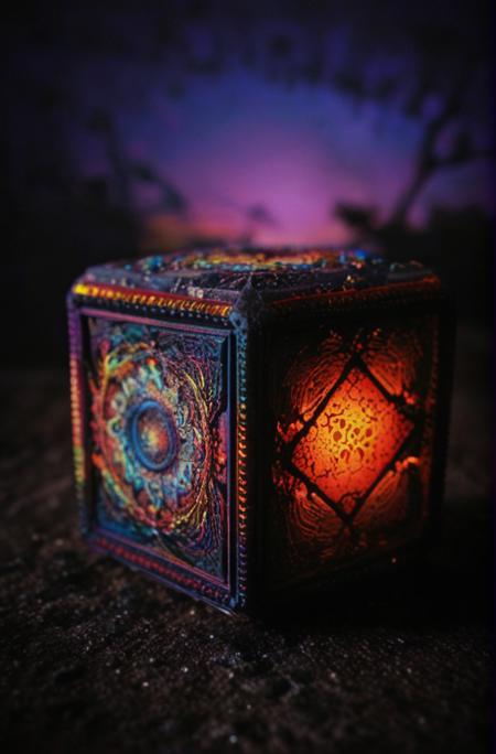 ((Introduce quality iteratively))((color photographic apocalypse revealed blinding supernatural sunrise exegetical Zohar Metatron Demands Cubes)(vesiva piscis mandorla))(evocative depth of field(absolute sharpness)(true black point)(art of genius)(relativistic gradients)((vibrant colorful saturated hues))((dark corners vignette))
<lora:LCM-LoRA-XL_V1:0.21>
<lora:SDXLHighDetail_v5:0.3>