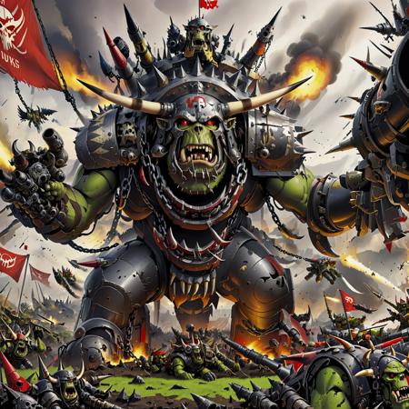 Orks - Grimdark 40,000 (SDXL) Orks - Warhammer 40,000 (SDXL)