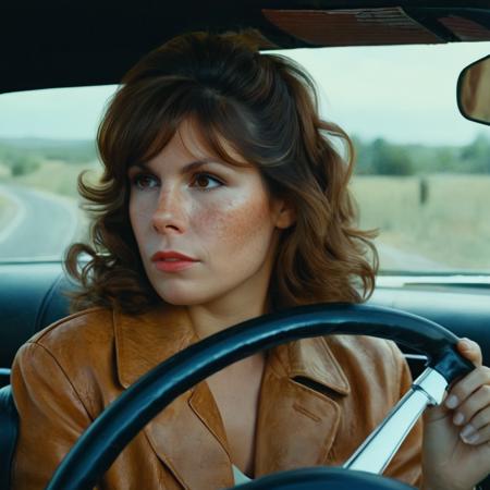 Hyperrealistic art of Perfect Detailed messy hair freckles:0.1
<lora:Noomi Rapace-000002:1.2> Noomi Rapace
a woman sitting in a car with a steering wheel cinematic vintage film style, Extremely high-resolution details, photographic, realism pushed to extreme, fine texture, incredibly lifelike