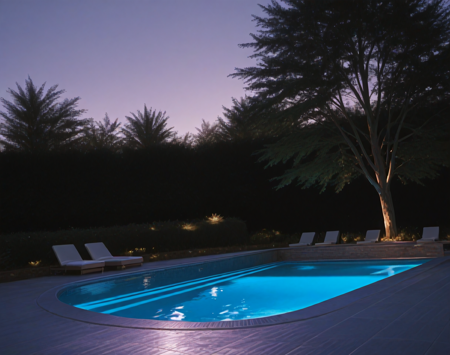 Outdoor Pool Background (Landscape) (Illustrious) (AD) v1.0