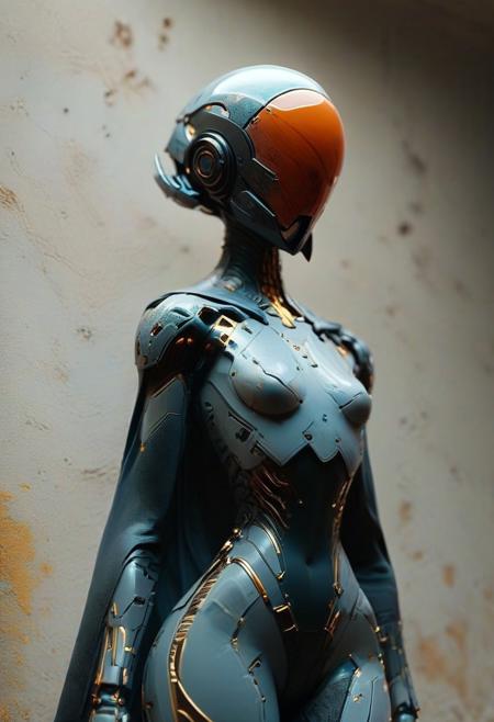 score_9, score_8_up, score_7_up, highly detailed, kodachrome film, girl,flat breasts, helmet, long black cloak, demon robot, standing, black mcnm, luminescent futuristic screen, wide hips, giant fat ass, tight hips rating_questionable, BREAK best quality, masterpiece, e621, digital_art