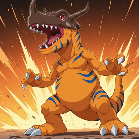 Greymon - [Digimon Adventure] ~ (Illustrious)