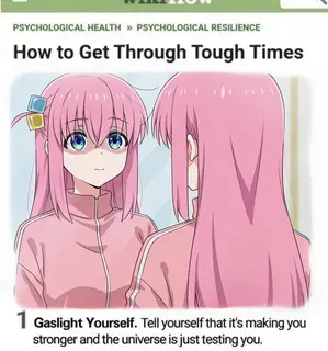 How To Get Through Tough Time Meme - Mirror Reflection