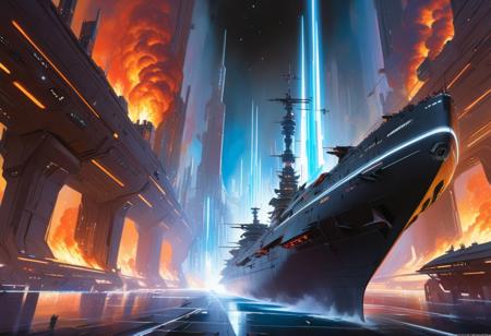 In the unpublished and breathtaking image (far beyond the unseeable) by john berkey, the essence of the Master's artistry shines through with remarkable clarity.  As your eyes wander across the canvas, you'll encounter a harmonious fusion of elements that defy convention and ignite the imagination. It is a visual symphony that stands as a testament to Berkey's boundless creativity. Vibrant and sublime colors dominate the image, bursting forth with a luminosity that captivates the viewer., d&d, fantasy, highly detailed, digital painting, artstation, sharp focus, fantasy art, character art, illustration, 8k, art by artgerm and greg rutkowski