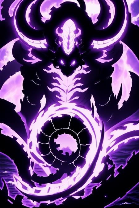 8k full body portrait of  Undead shadow kraken with purples flames and a black body, ((massive kraken body)),high detailed masterpiece of the sea as a background, anime style highly detailed, majestic, art by artgerm and ruan jia and greg rutkowski,<lora:undeadshadows:0.7>