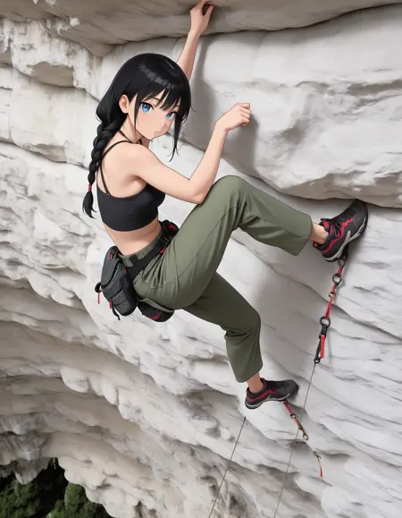 Pose : Climbing