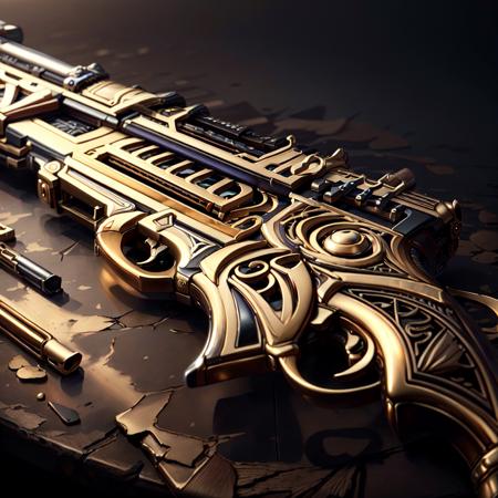 detailed, trending   <lora:artdecoai10:.75> artdecoai rifle , gold