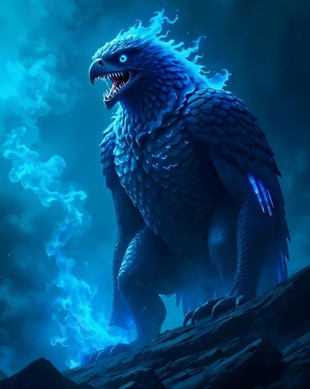 Dark Creatures: Derion The Blue EagleFire. V2 Standard Model