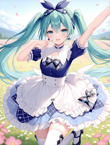 [cosplay]Minato Aqua's Idol aqua in wonderland costume /阿库娅色 奇妙☆仙境 v1.0