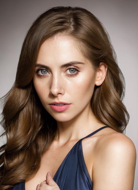 portrait of sks woman, epic (photo, studio lighting, hard light, sony a7, 50 mm, matte skin, pores, colors, hyperdetailed, hyperrealistic), <lora:locon_alisonbrie_v1_from_v1_64_32:1.3>