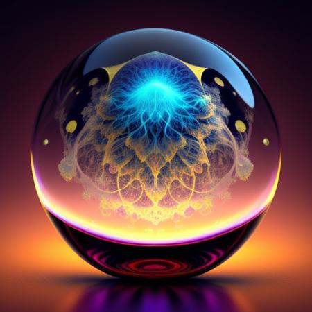 (orbai)++, a glass ball with fractals inside