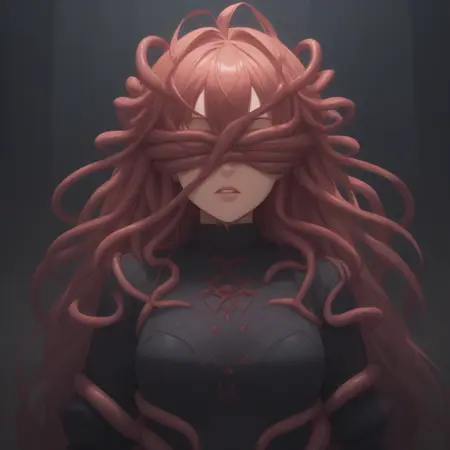 [PonyXL]  Covered eyes by Tentacle / Tentacle blindfold