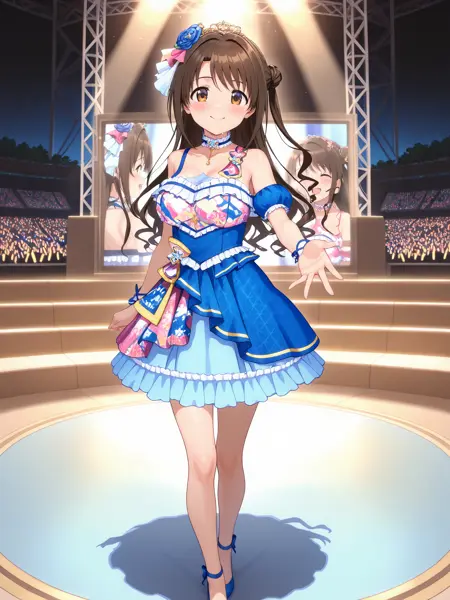 idol costume - blue dress