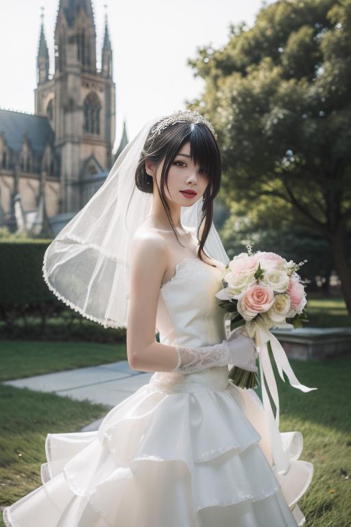 时崎狂三 婚纱 tokisaki kurumi wedding dress image by Thxx