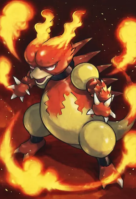 Magmar: Magma Duck | ブーバー (Pokedex #0126) [Illustrious]
