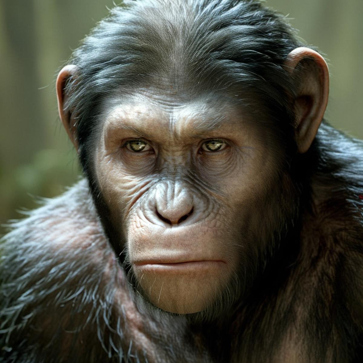 Caesar - Planet of the Apes franchise 2010s - SDXL image by PhotobAIt