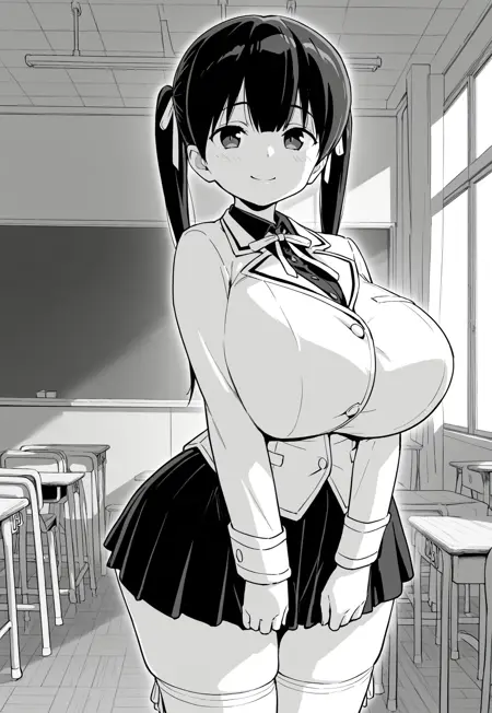 Kumokawa Suzuran / Muchimuchi Kyonyuu Tenkousei Kumokawa Suzuran