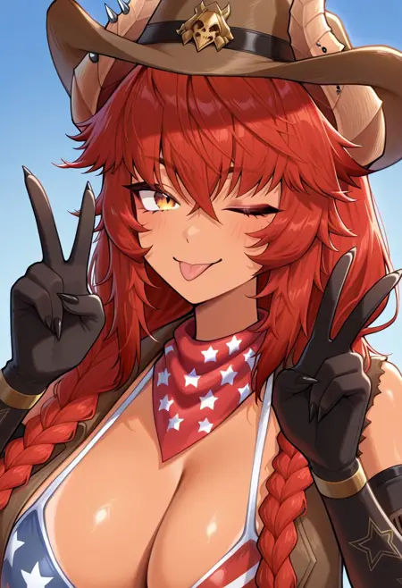 Zentreya (VShojo) - Western outfit