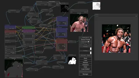 SDXL ControlNet/Inpaint Workflow