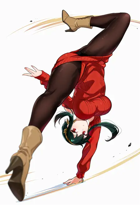 Spinning Bird Kick - Chun-li Pose