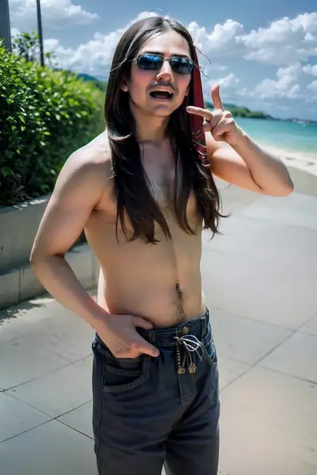 髪ブラ / hair over breasts / hair censor SD15