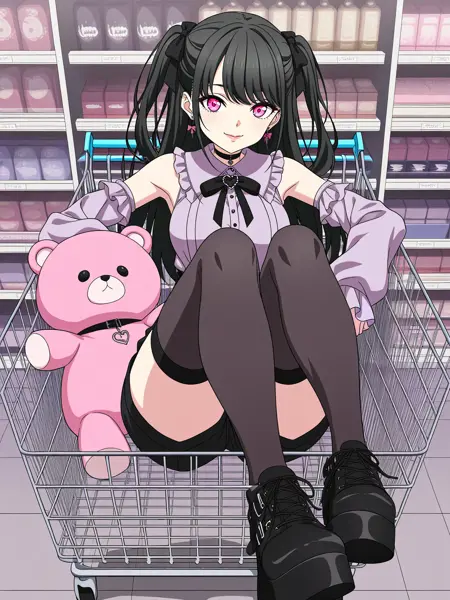 In shopping cart / Pose LoRA / NoobAI
