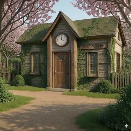 Pelican Town community center (Stardew Valley echo)