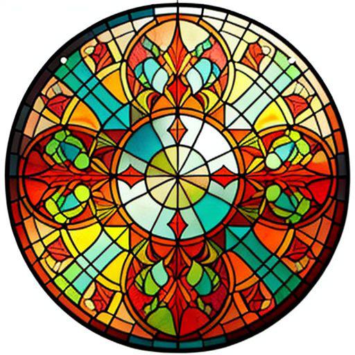 Stained glass circle image by simpledit