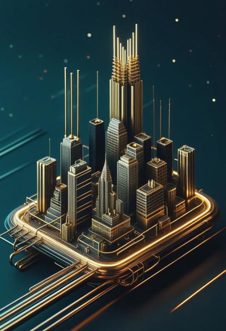 score_9, score_8_up, score_7_up, qu4ntum, microworldslora, analog photo, dark tone, retro wave color, high-rise officebuildings in the vast night megalopolis with brass pipes and silver wires and gold circuits, ( Unmanned:1.2), starry sky,