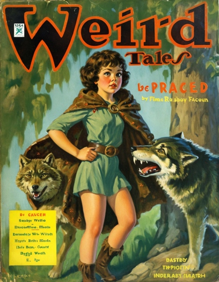 Weird Tales pulp magazine cover