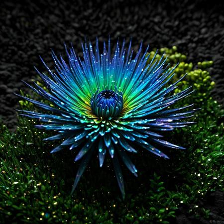Fantasy, twinkling flowers, forest, light, sparkle, fine art, extreme details, photorealistic, matte painting" ultra highly detailed, detailed, black bg, night bg, rainbow color, ceramic, this one digital painting, highly detailed, intricated, intricated pose, clarity, high quality, center align, Miki Asai Macro photography, close-up, hyper detailed, trending on artstation, sharp focus, studio photo, intricate details, highly detailed, by greg rutkowski<lora:xl_more_art-full_v1:0.4>
