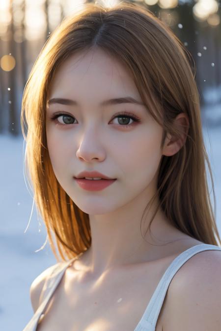 1girl,solo,looking at viewer,Best quality,masterpiece,ultra high res,(photorealistic:1.4),masterpiece,(best quality:1.3),ultra high res,raw photo,detailed skin,style: realistic pictures,1girl,natural light,a clear face,minor acne,a hot summer,snow background,, 1girl,solo,looking at viewer,Best quality,masterpiece,ultra high res,(photorealistic:1.4)