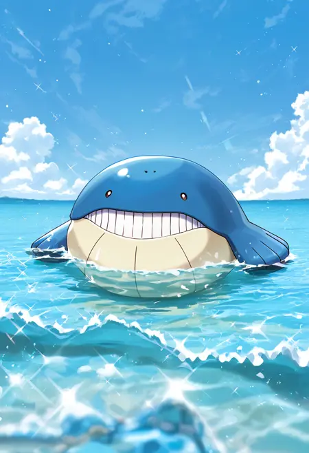Wailmer - Ball Whale - ホエルコ - Pokemon #320 (Creature)