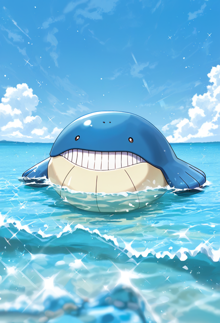 Wailmer - Ball Whale - ホエルコ - Pokemon #320 (Creature) v1.0