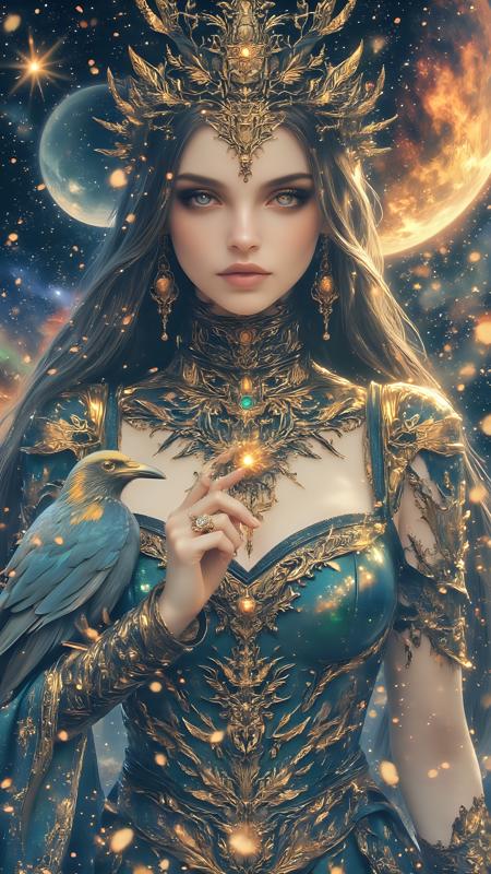 epic stunning details, hyper-detailed rendering, 32k UHD, extremely colorful fantasy art by Magali Villeneuve, Junji Ito and Anne Stokes, In a dimly lit room, a delicate watercolor painting comes to life, with intricate patterns and textures that bring the scene to life. The colors are muted and bold, with deep reflections of each other etched into their surface, capturing the beauty and tranquility of natural environments, Alternative comics, splash of color, Arthurian legends, fantasy, traditional Japanese influences,  sword and sorcery, superhero illustrations,  hyperrealistic robots,  themes of femininity and spirituality,  creative storytelling,  vibes, highly color focused, full color, intricate detail, deep aesthetic, hkmagic, hkevil, 