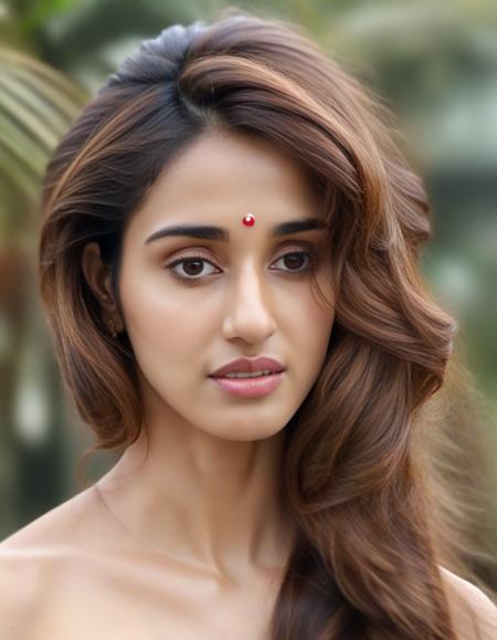 hires photo of Disha Patani woman studio quality, looking straight at viewer, traditional indian dress, flowing hair, outdoors, realistic skin texture <lora:Disha_Patani_SDXL_LoRA:1>