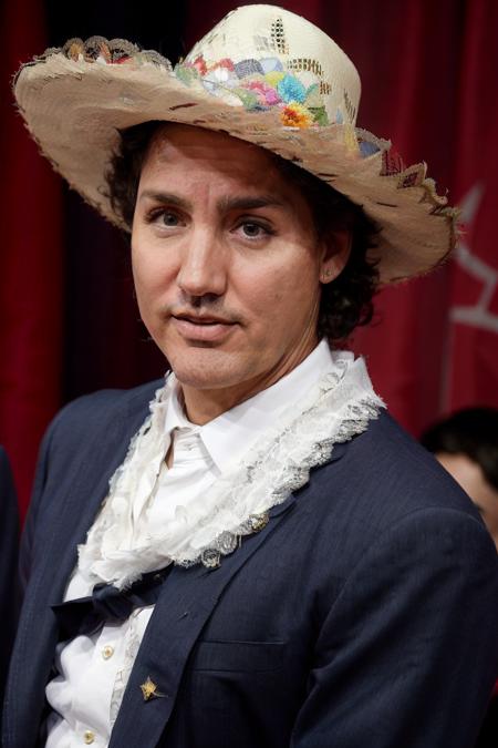 jtrudeau, wearing a sombrero, hat, <lora:justin_trudeau_5:0.6>