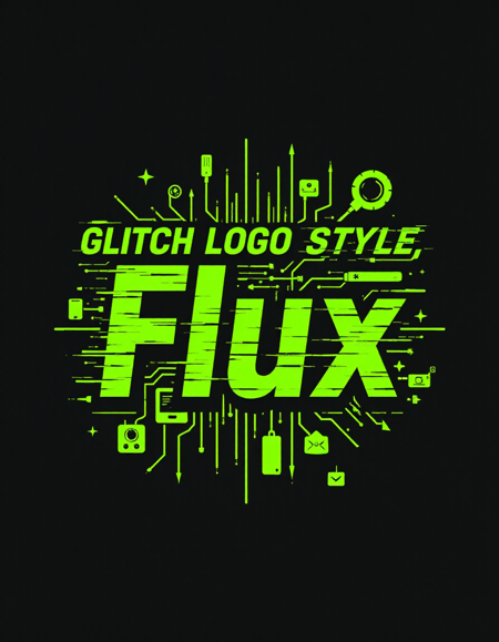 Glitch Logo Style Flux V1