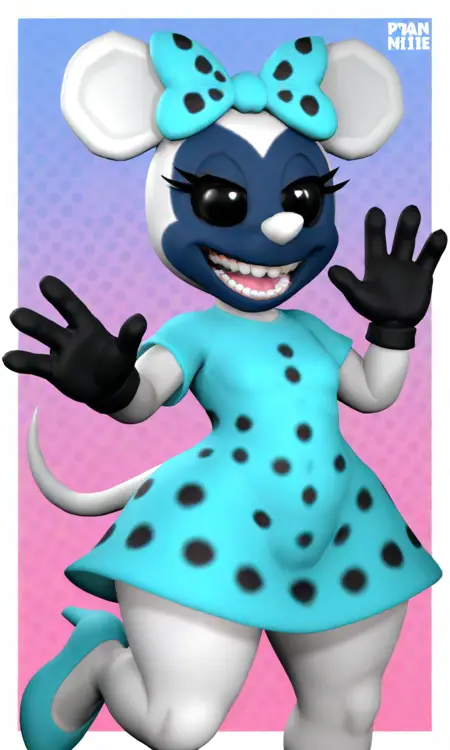 Photo negative Minnie // FNATI 1.0