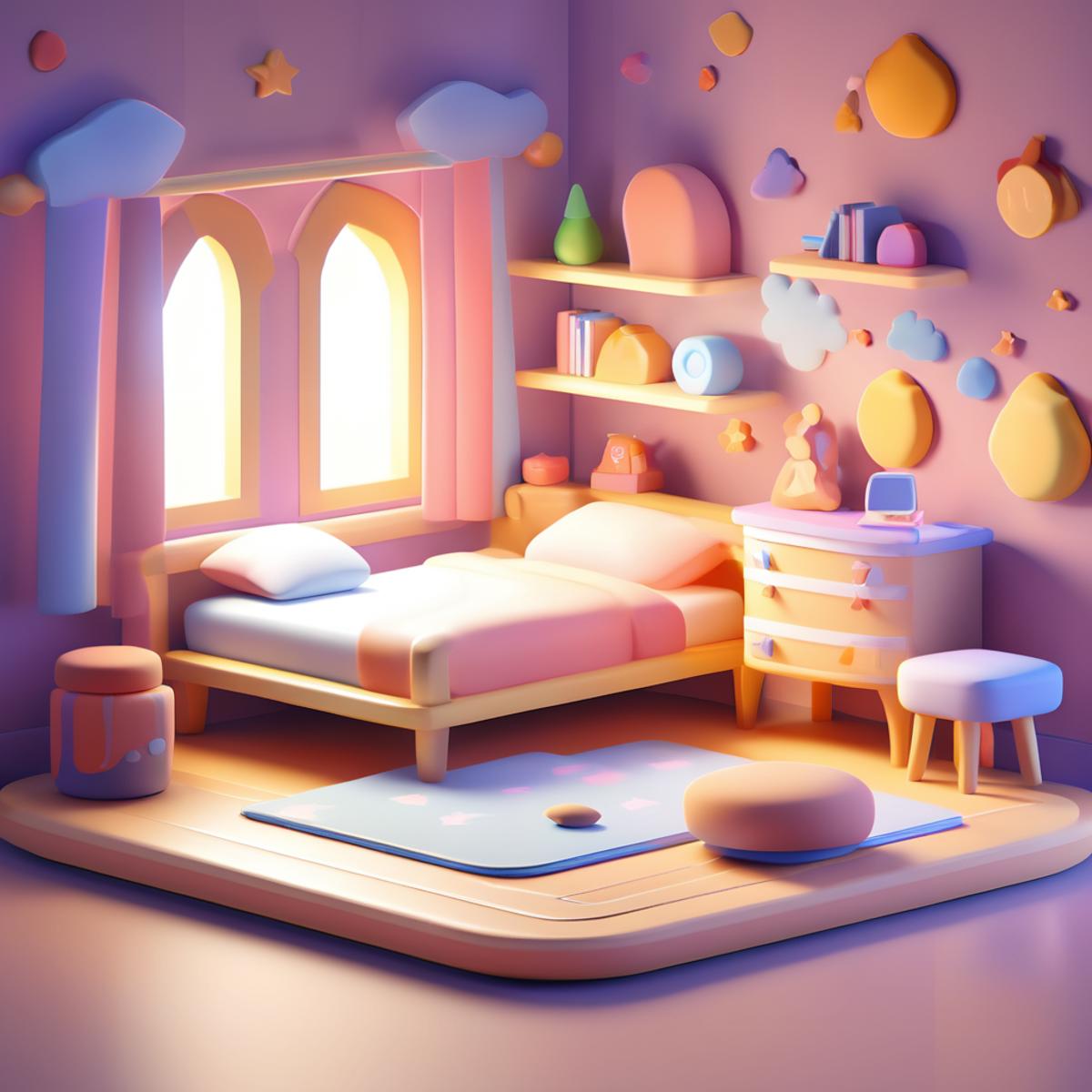 【SDXL】Cartoon Room | Dataset image by Husky_AI