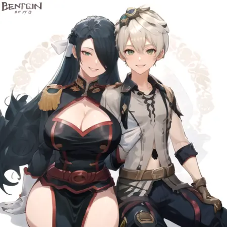 Bennet x Fubuki Azuma (Genshin Impact x Chained Soldier)