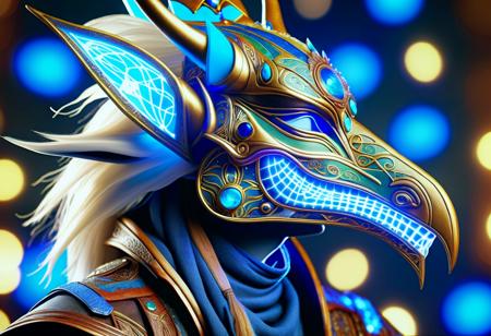 hyper detailed masterpiece, dynamic realistic digital art, awesome quality, DonMMy51ic4lXL male squire, fey sorcerer, mask <lora:DonMMy51ic4lXL-000006:0.8>