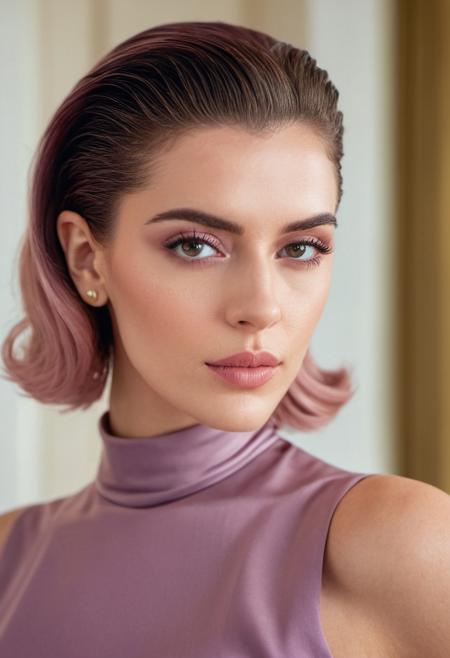 slicked-back hair slicked-back hair