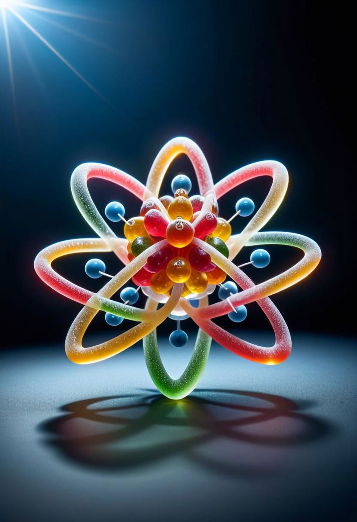 A Model of the Atom with Gummy Atoms and Balls