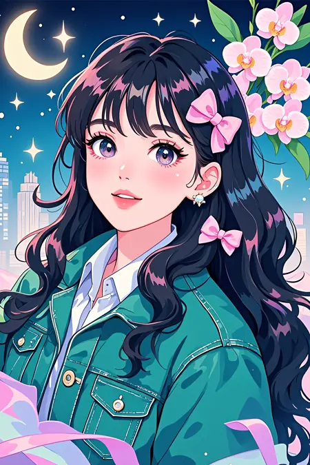 FLUX|古早少女漫画风格Ancient girl manga style-Cassiopeia_TypeA
