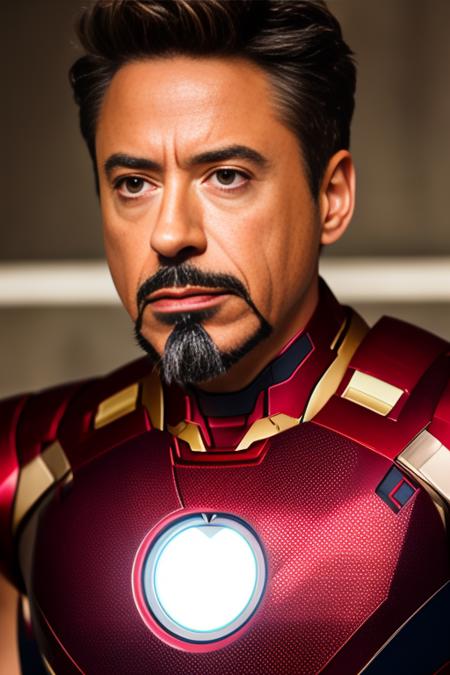 extremely detailed photo a man wearing iron man armor, lorarobertdj, stylish short beard, model photoshoot, 8k UHD, ultra detailed, RAW photography