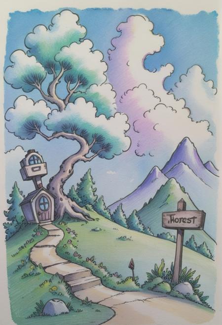 Fairy traditional style my watercolors sdxl v1.0