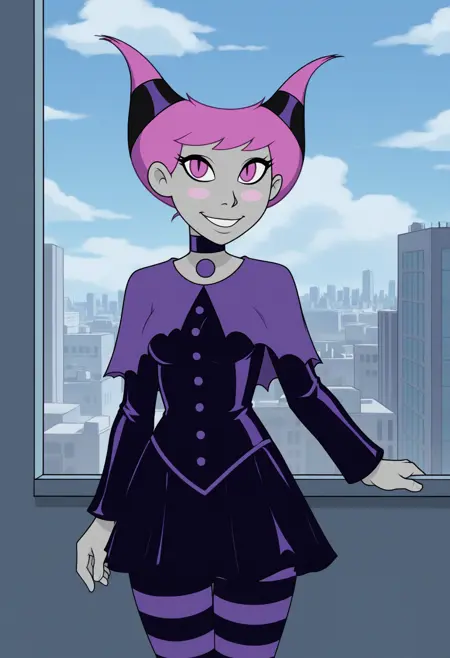 Jinx, (Teen Titans, 18titans), LoRA, PonyXL | IllustriousXL