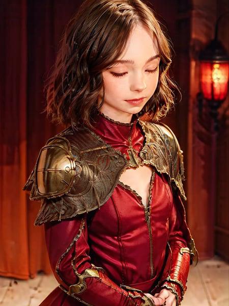 <(realistic:1.3), intricate details>, many red flowers, lying, pale skin, ((closed eyes, top view)), (hands on chest, holding bouquet), (full armor), black knight armor, ((red patterns on armor, many details on armor)), small chest, dynamic angle, (floating hair, long silver hair), solo, 1girl, <lora:EmmaMyersLora:0.85>