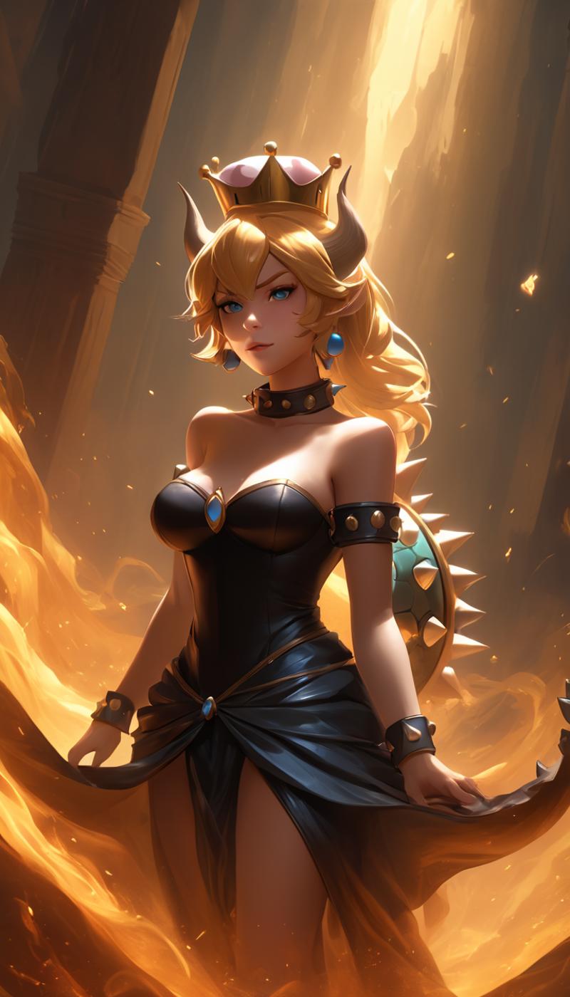 Bowsette (Koopa-hime) [Super Mario] LoRA XL - v1 Showcase | Civitai